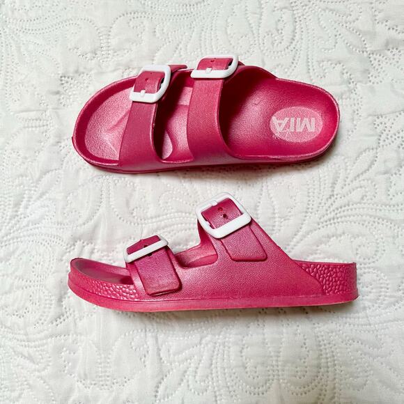 Mia Kids Slide Buckle Sandals Size 13 - Picture 2 of 9